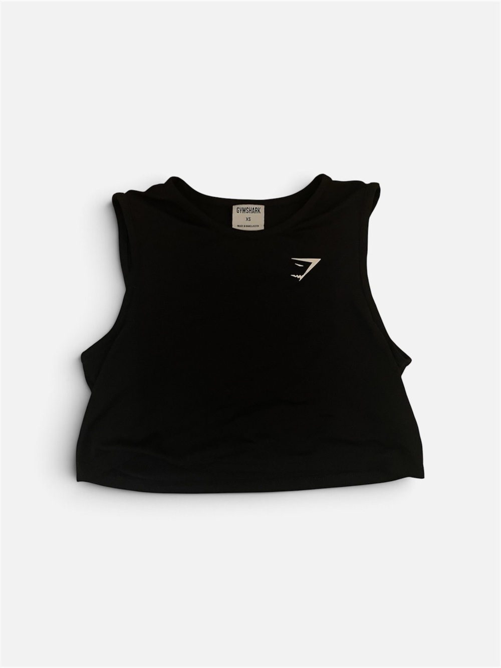 Gymshark Black Cropped Muscle Tank